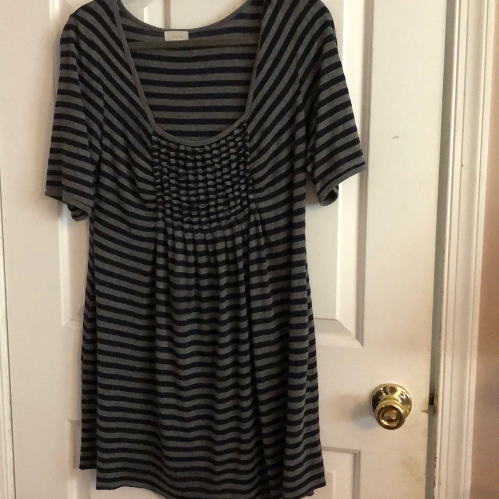 Cute long ruffled designer top